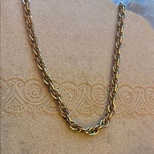 Vintage Sarah Coventry Gold Rope Chain Necklace for Women 16”